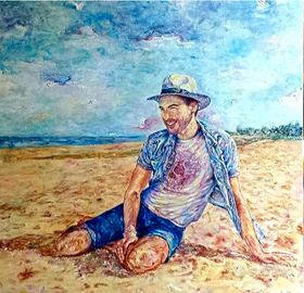 dipinto olio su tela,cm 50 x 40