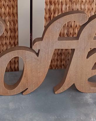 Scritta in legno