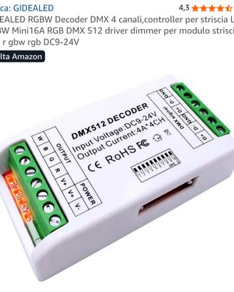 Controller per striscia a Led Gidealed 
