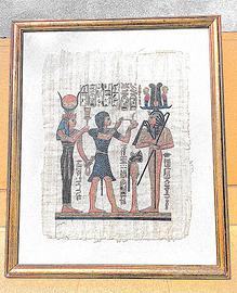 Quadro antico Egitto - Secondo Papiro autentico co