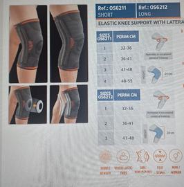 Ginocchiera elastica stabilizzatori laterali