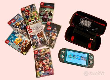 Nintendo Switch Lite + 7 Giochi + Mario Kart