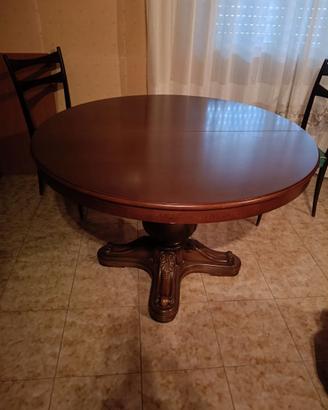 Tavolo vintage tondo allungabile