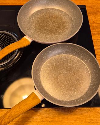 Coppia padelle per piano a induzione 25 & 29 cm