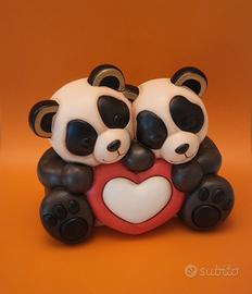 Thun Panda innamorati Bandoo con cuore