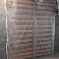 Rete con doghe in legno materasso 163x193