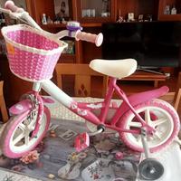bicicletta per bambina con rotelle 