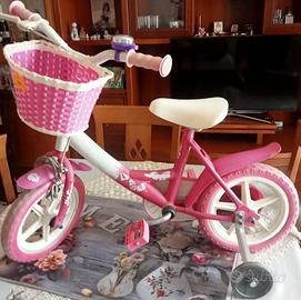 bicicletta per bambina con rotelle 