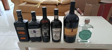 Vino in bottiglie e spirits