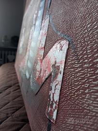 Quadro moderno materico 140×70 cm  Opera decorativ