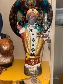 Statua di San Nicola di Bari Artigianale 25 cm