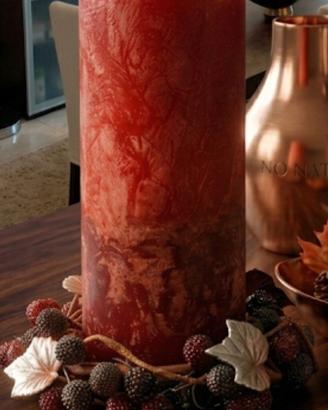 Candela artigianale con base