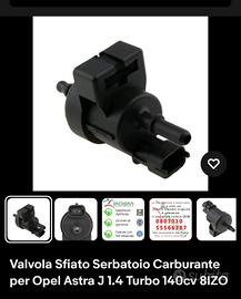 Valvola Canister  spurgo carburante Opel 