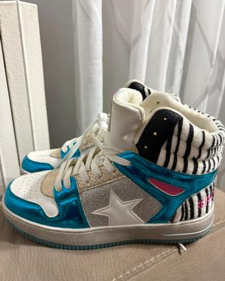 Sneakers High-top Multicolore num.38