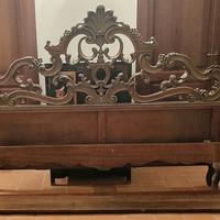 LETTO MATRIMONIALE in LEGNO INTAGLIATO 