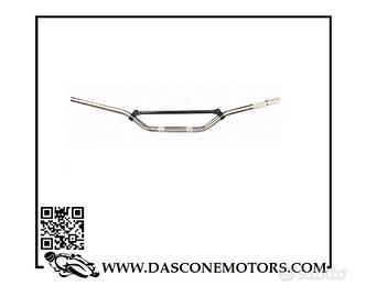 MANUBRIO MOTO UNIVERSALE COLORE ARGENTO ø 22 100 8