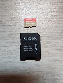 MicroSDXC Sandisk Extreme Plus 64Gb