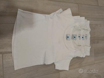 5 magliette intime caldo cotone 