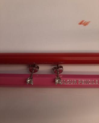 orecchini argento zircone