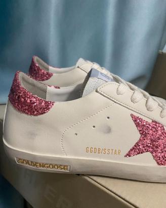Golden Goose Super-Star Rosa Brillante, Taglia 38