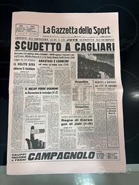 Giornale CalcioRistampa1970Gazzetta Sport Cagliari