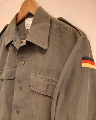 Giacca Camicia Militare Bundeswehr Moleskin 1979