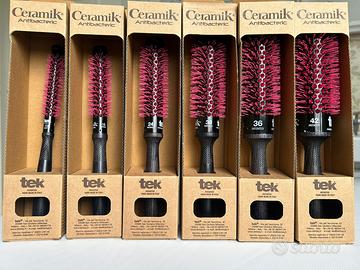 TEK-kit spazzole termiche ceramik-antibacteric oxy