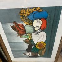 Domenico cantatore litografia quadro