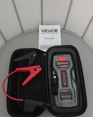 Jump Starter Auto 3000A con Power Bank e Torcia