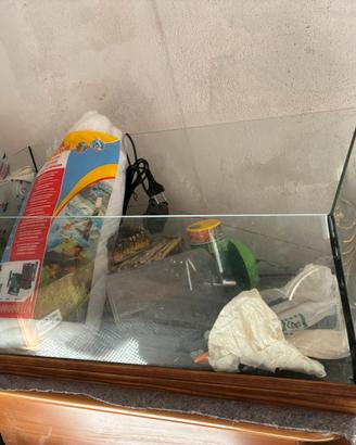 Terrario tartarughe d’acqua con accessori
