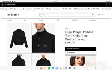 Prada wool-gabardine bomber jacket
