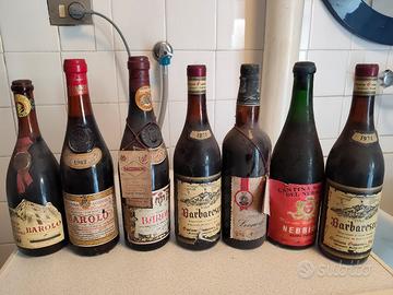 bottiglie di vino da collezione 