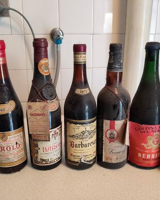 bottiglie di vino da collezione 