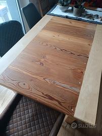 Tavolo in larice e faggio