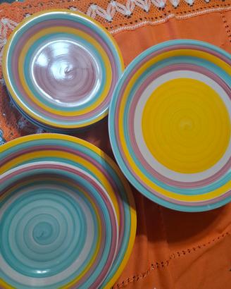 Servizio piatti ceramica 18 pz.