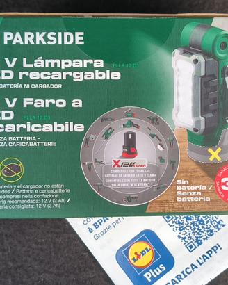 Nuovo!Lampada da lavoro faro LED Parkside GARANZIA