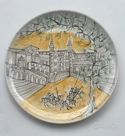 Piatto ceramica E.Mari Urbino