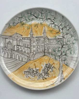 Piatto ceramica E.Mari Urbino