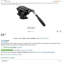 testa cavalletto fotografico 