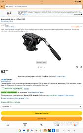 testa cavalletto fotografico 