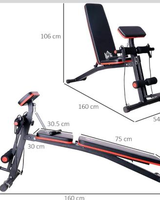 Panca Palestra Pieghevole. Come nuova.