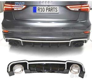 DIFFUSORE AUDI A3 SEDAN SLINE 17-20 LOOK RS3 + TER