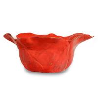 Grande centrotavola papavero in ceramica artistica