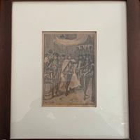 Stampa Litografica antica ‘800 con certificato