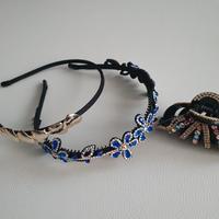 Cerchietti per capelli e 1 pinza