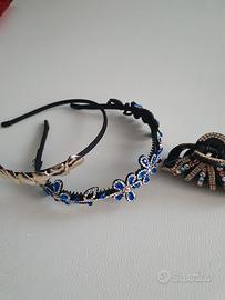 Cerchietti per capelli e 1 pinza