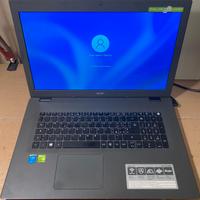 Acer 17 pollici nero intel i3 hd 1Tb ram 4gb