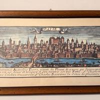 stampa storica di Pavia – veduta antica – 70x30cm