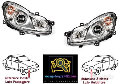 SET 2 FARO FANALE PROIETTORE ANTERIORE PER SMART F