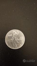 moneta 50 lire del 1956 